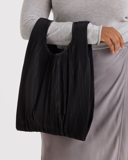 Pleated Baggu Black | Baggu Discount