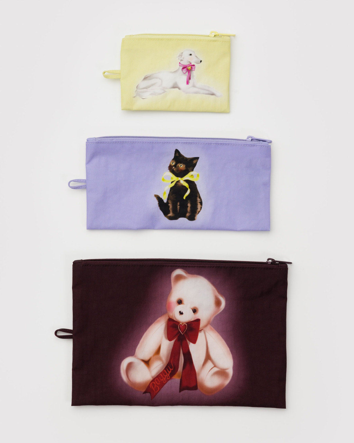 Flat Pouch Set Fancy Animals | Baggu Special Offer