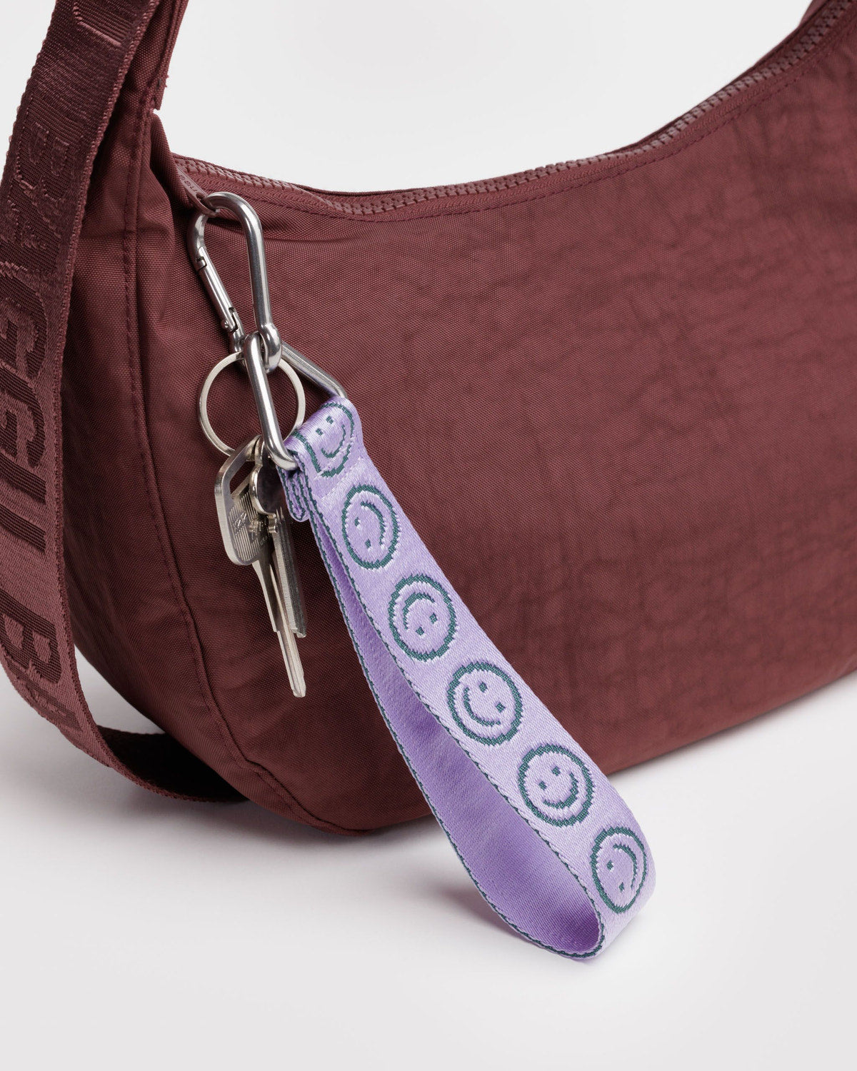 Logo Keychain Lilac Happy | Baggu Best Price