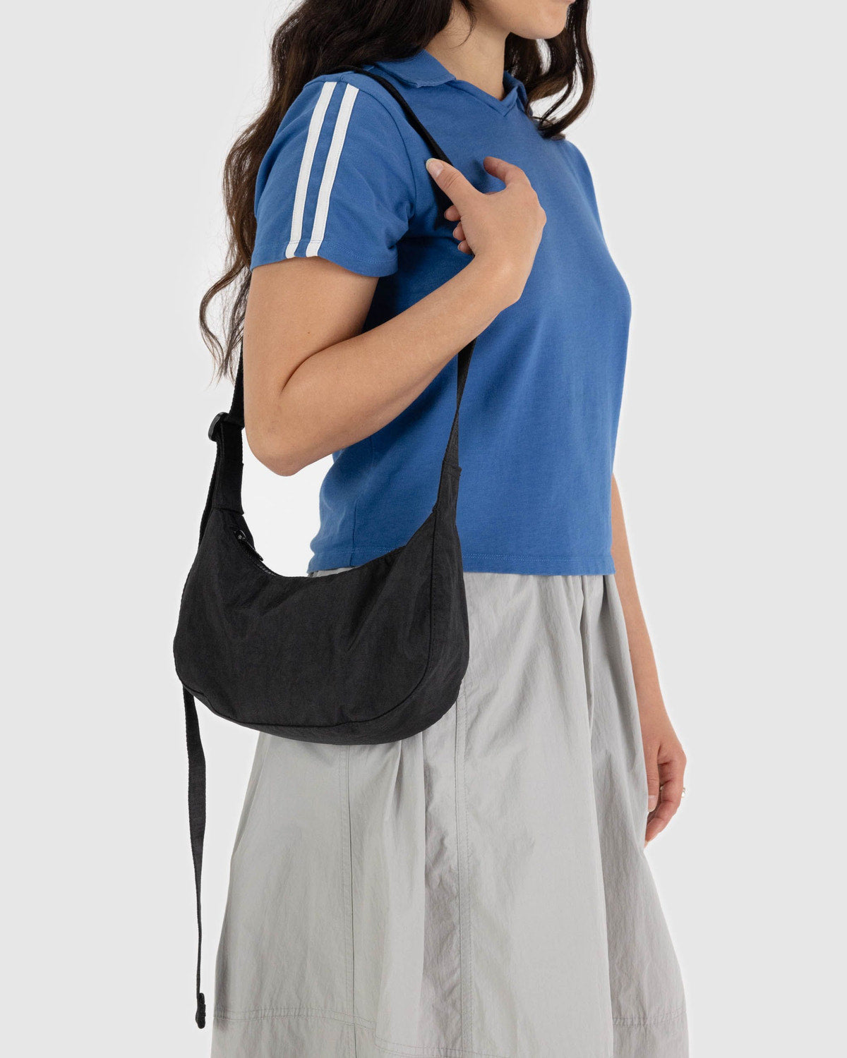 Small Nylon Crescent Bag Black | Baggu Top Pick