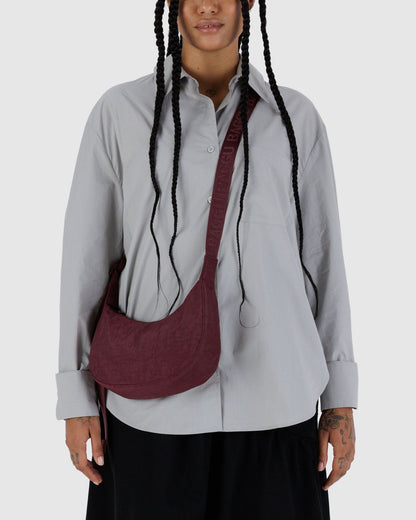 Small Nylon Crescent Bag Mahogany | Baggu Special Offer