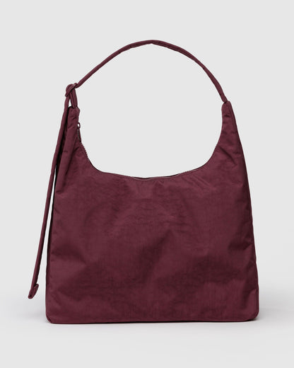 Nylon Shoulder Bag Mahogany | Baggu Recommended