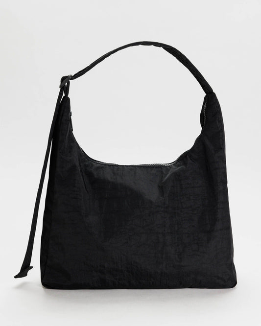 Nylon Shoulder Bag Black | Baggu Trusted