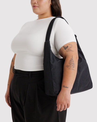 Nylon Shoulder Bag Black | Baggu Trusted