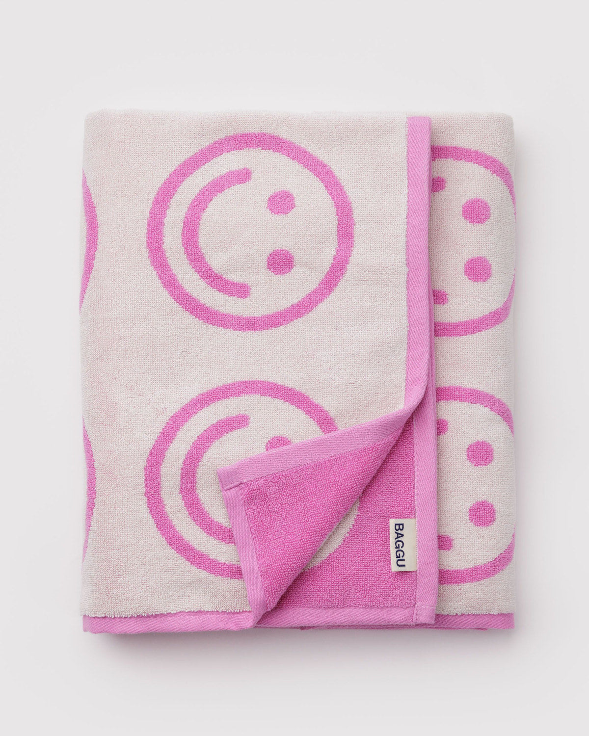 Bath Towel Happy Pink | Baggu Popular