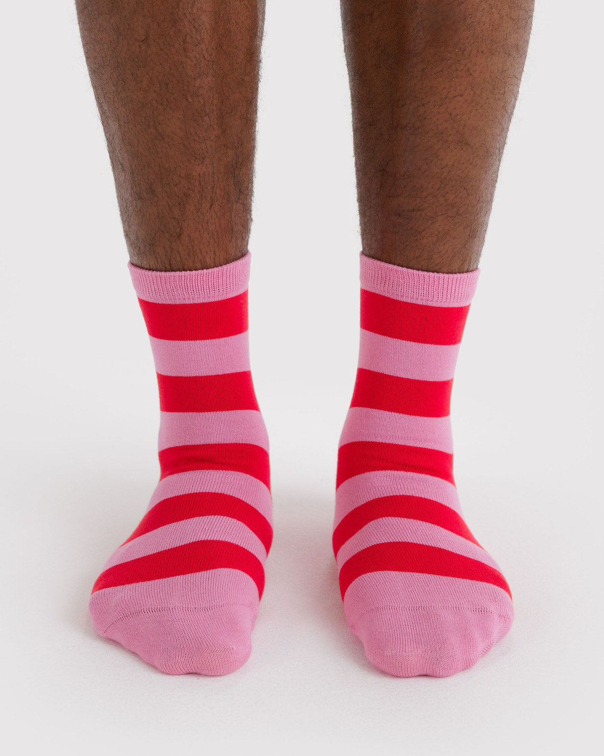 Crew Sock Pink Stripe | Baggu Customer Favorite