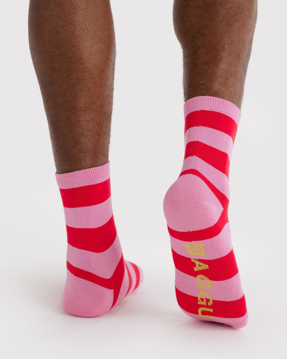 Crew Sock Pink Stripe | Baggu Customer Favorite