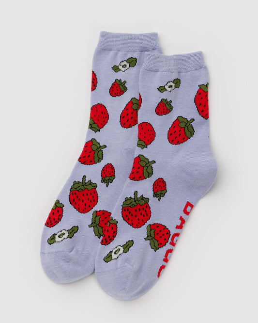 Crew Sock Strawberry Blossom | Baggu Deals
