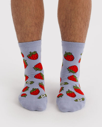 Crew Sock Strawberry Blossom | Baggu Deals