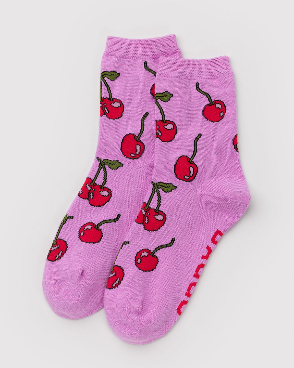 Crew Sock Cherries | Baggu Featured