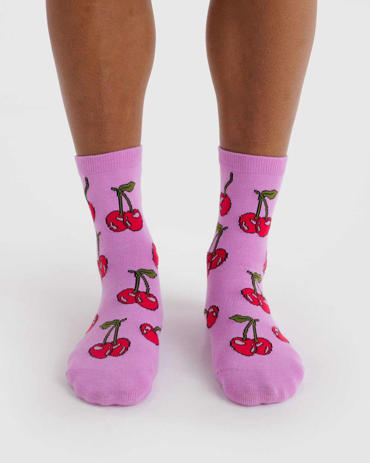 Crew Sock Cherries | Baggu Featured