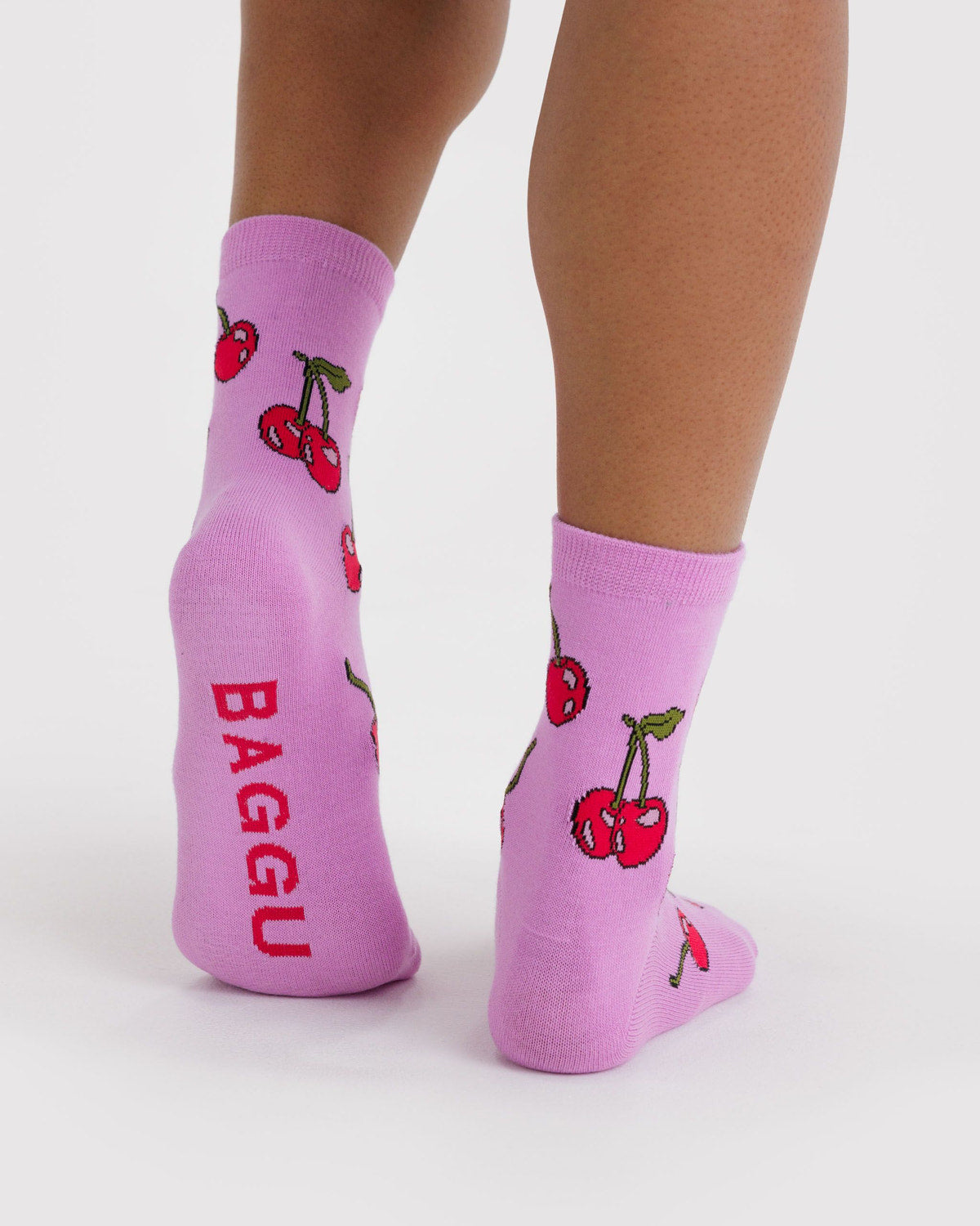 Crew Sock Cherries | Baggu Featured