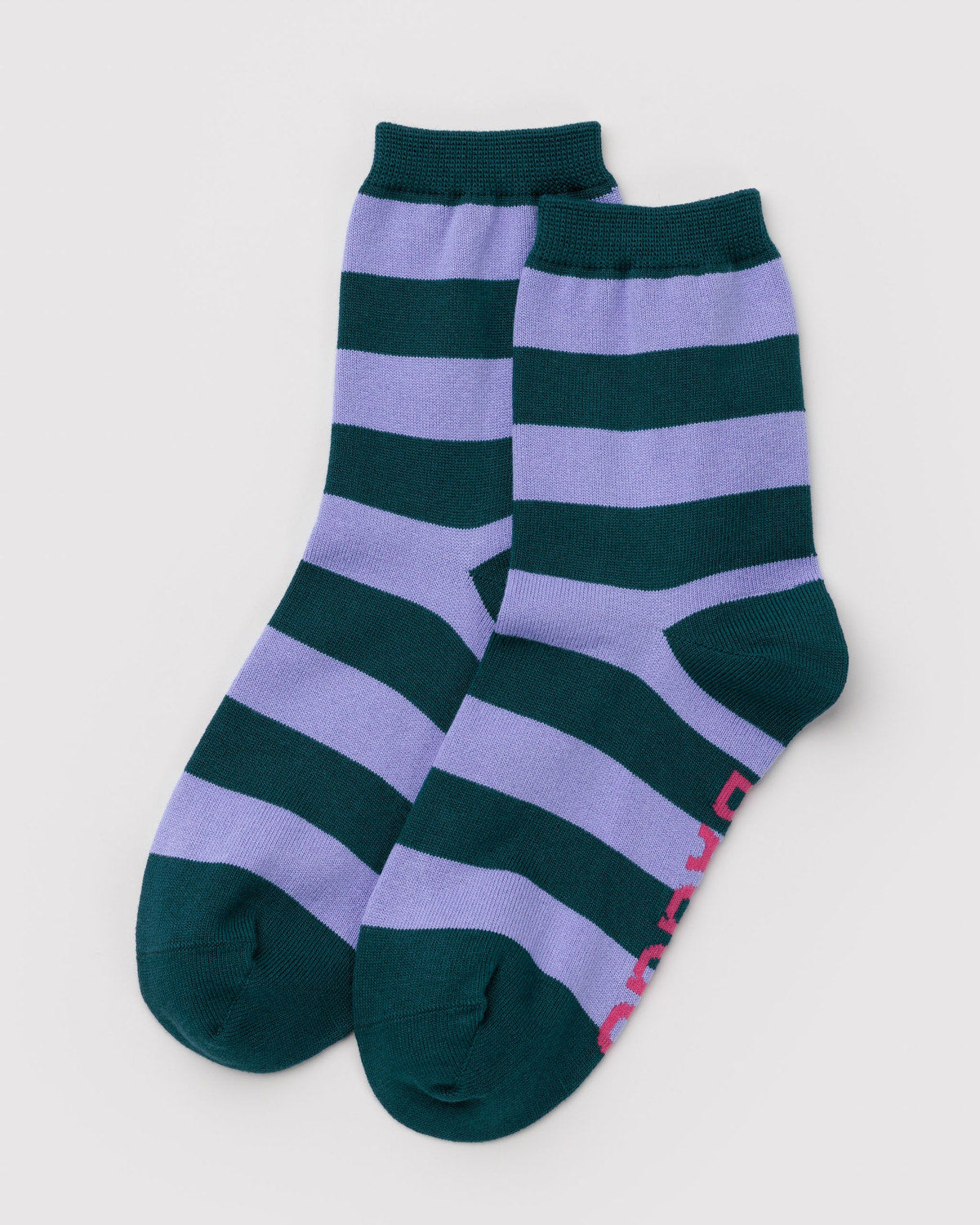 Crew Sock Malachite Stripe | Baggu Exclusive