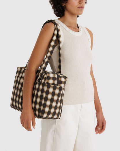 Everyday Cloud Bag Blurred Gingham Brown | Baggu Best Price
