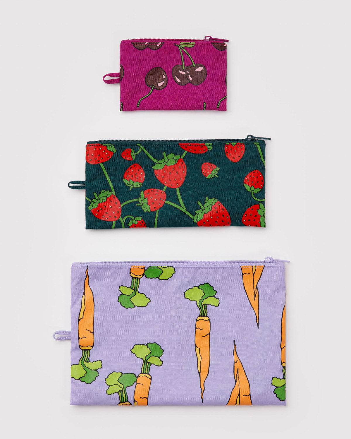 Flat Pouch Set Carrots & Berries | Baggu Hot Sale