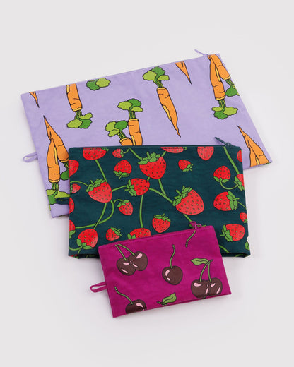 Go Pouch Set Carrots & Berries | Baggu Special Offer