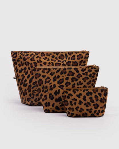 Go Pouch Set Leopard | Baggu Classic
