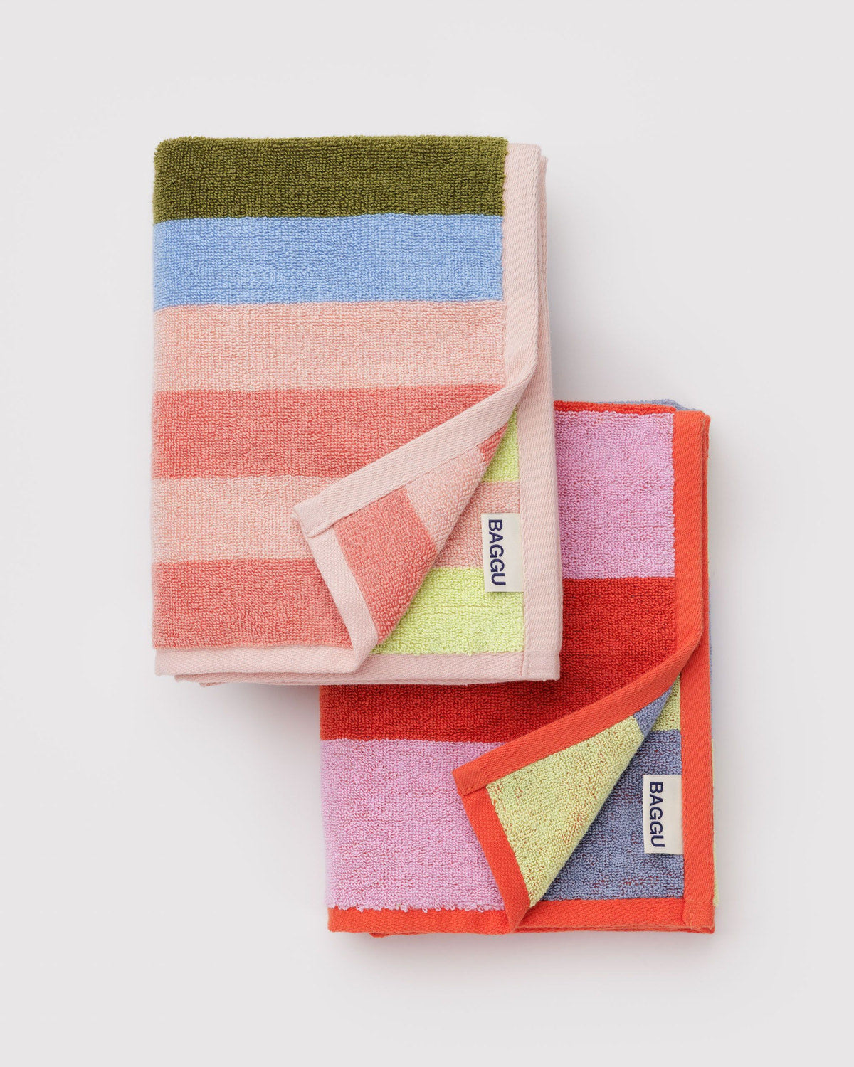 Hand Towel Set of 2 Pool Stripe Mix | Baggu Sale