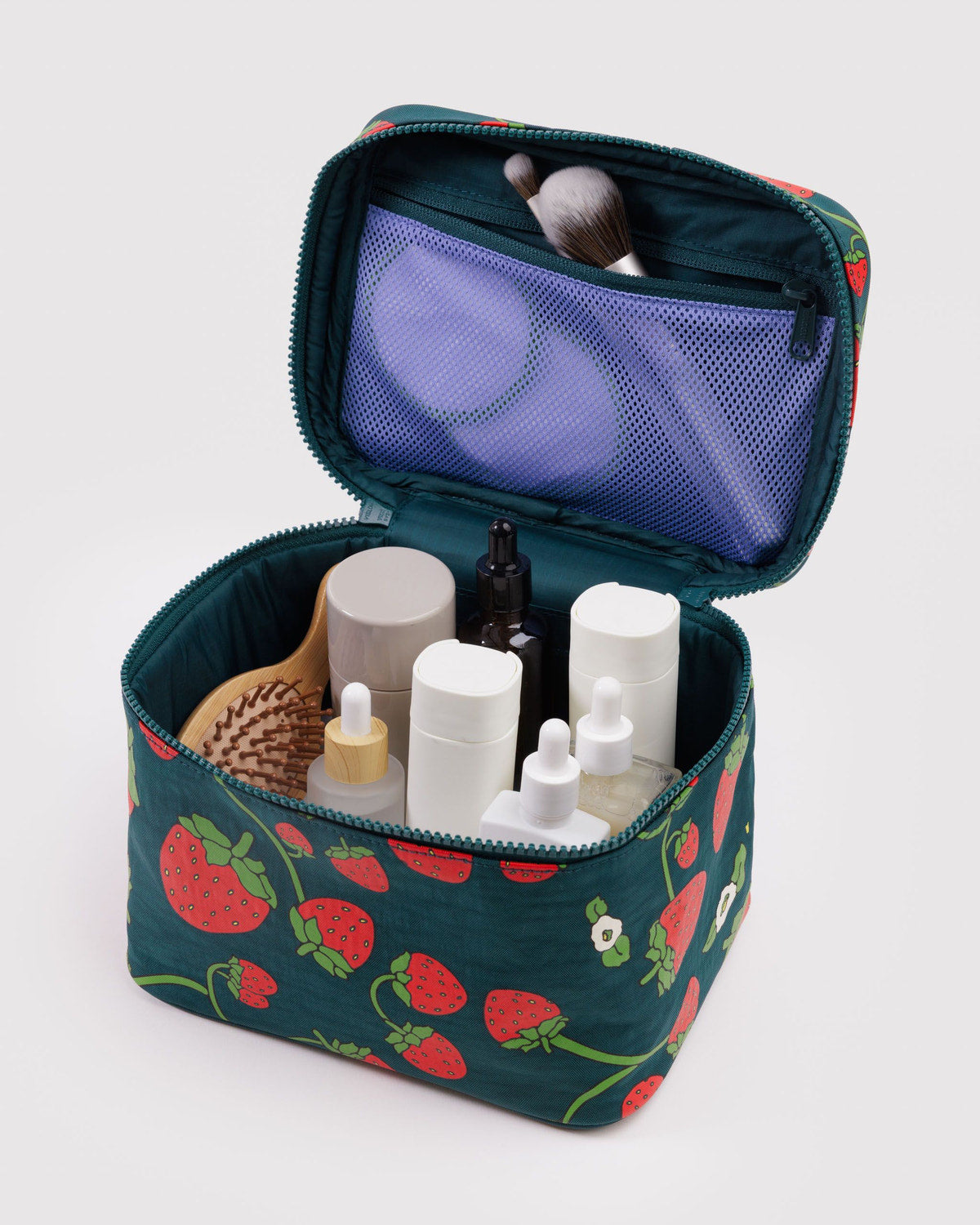 Large Cosmetic Case Strawberry Blossom | Baggu Popular