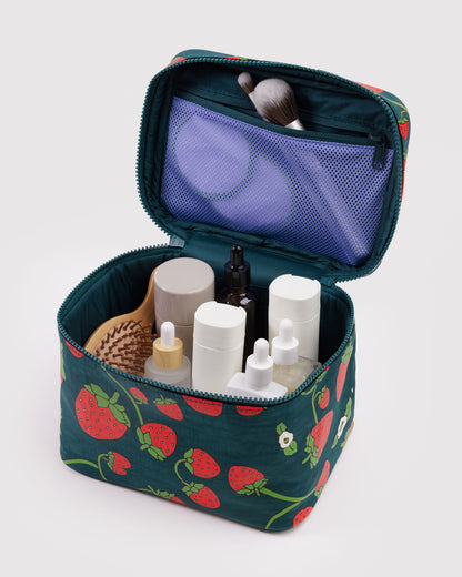 Large Cosmetic Case Strawberry Blossom | Baggu Popular