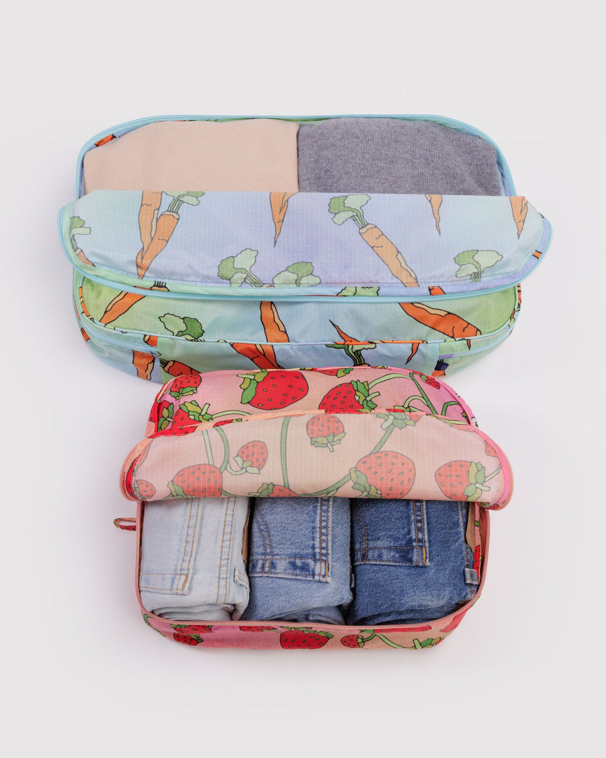 Large Packing Cube Set Carrots & Berries | Baggu Premium