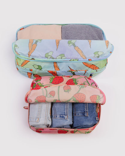 Large Packing Cube Set Carrots & Berries | Baggu Premium