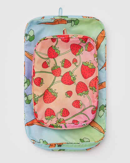 Large Packing Cube Set Carrots & Berries | Baggu Premium