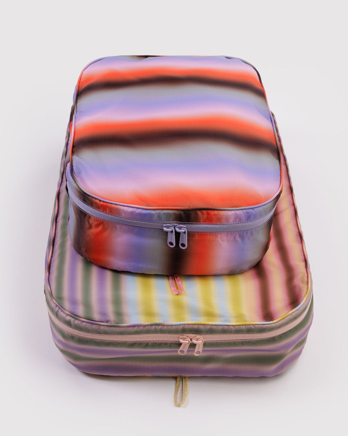 Large Packing Cube Set Gradient Stripes | Baggu Premium