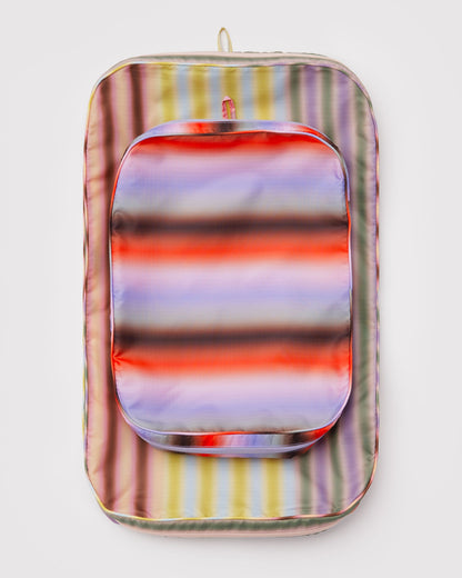 Large Packing Cube Set Gradient Stripes | Baggu Premium