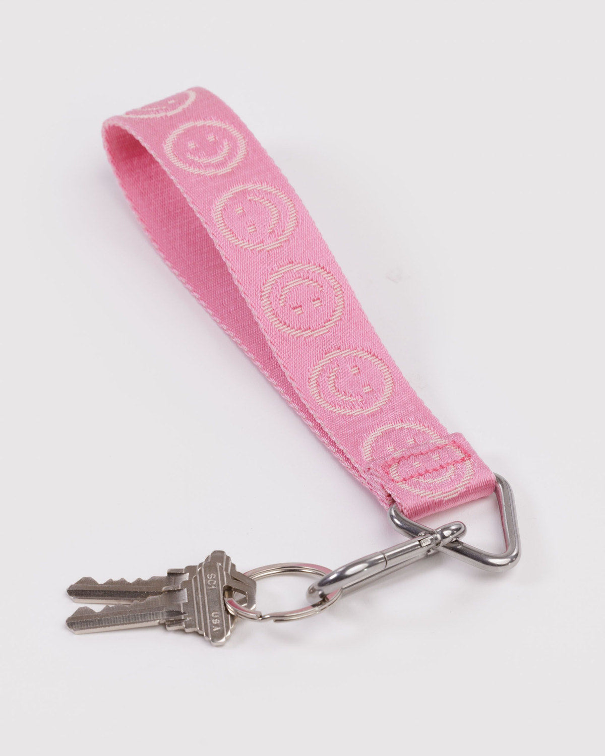Logo Keychain Pink Happy | Baggu Best Price