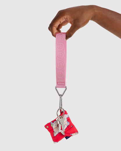 Logo Keychain Pink Happy | Baggu Best Price