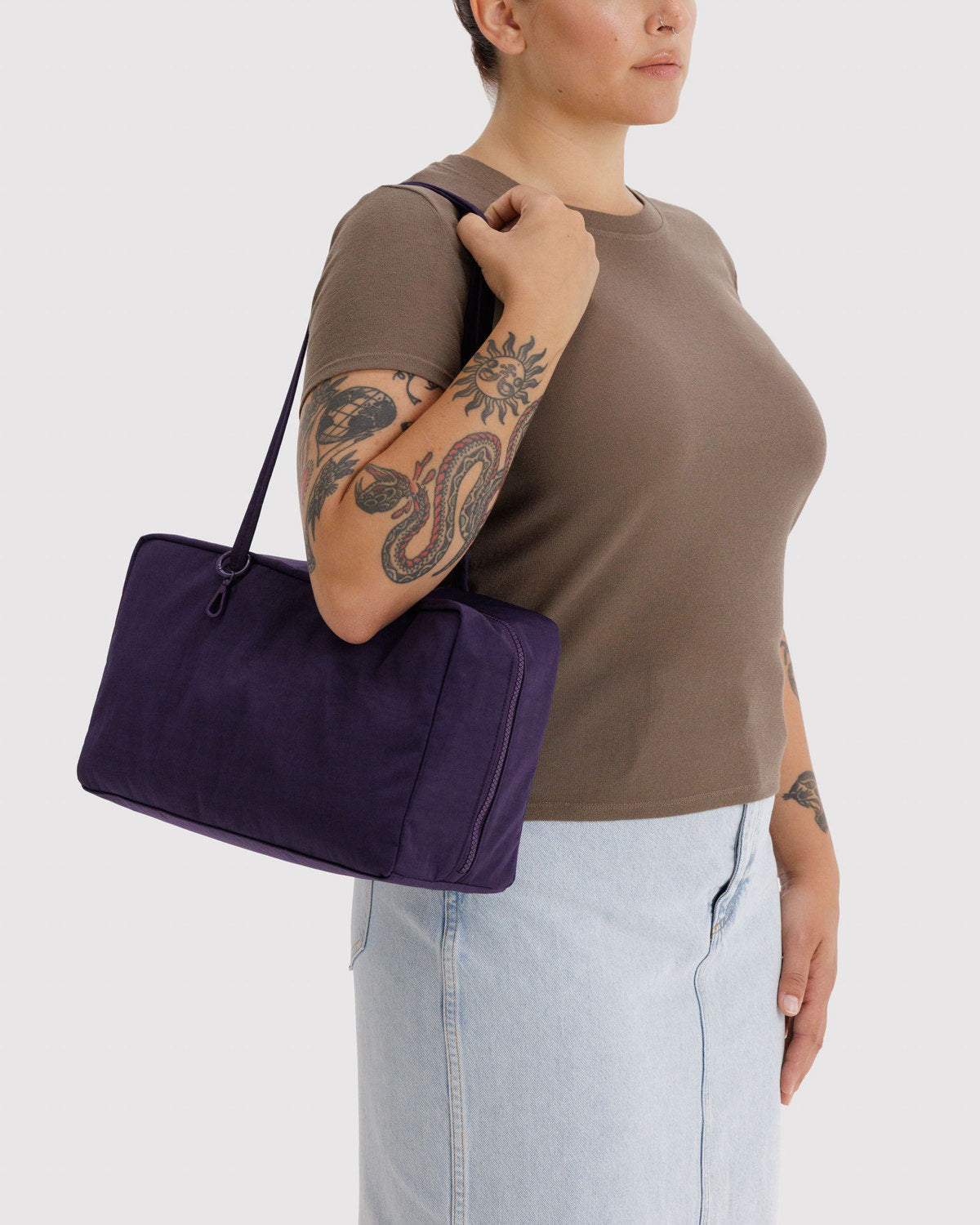 Medium Nylon Bowler Bag Fig | Baggu Latest