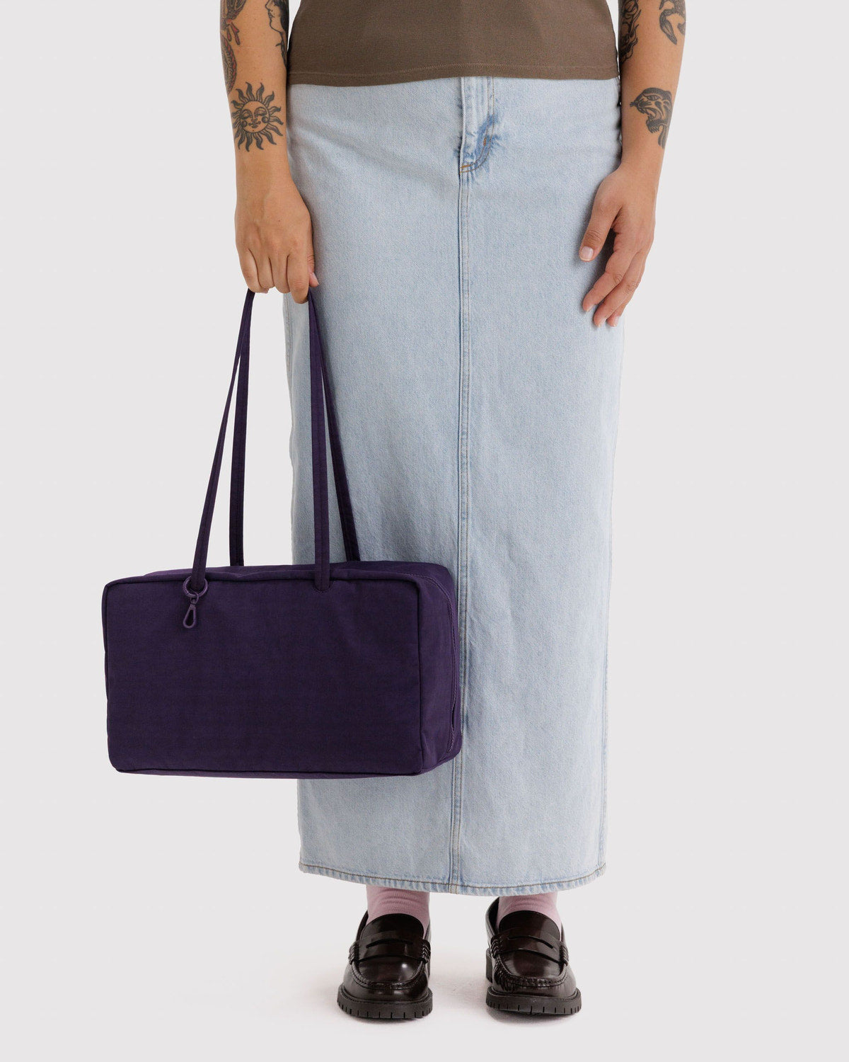 Medium Nylon Bowler Bag Fig | Baggu Latest