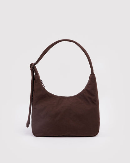 Mini Nylon Shoulder Bag  Coffee | Baggu New