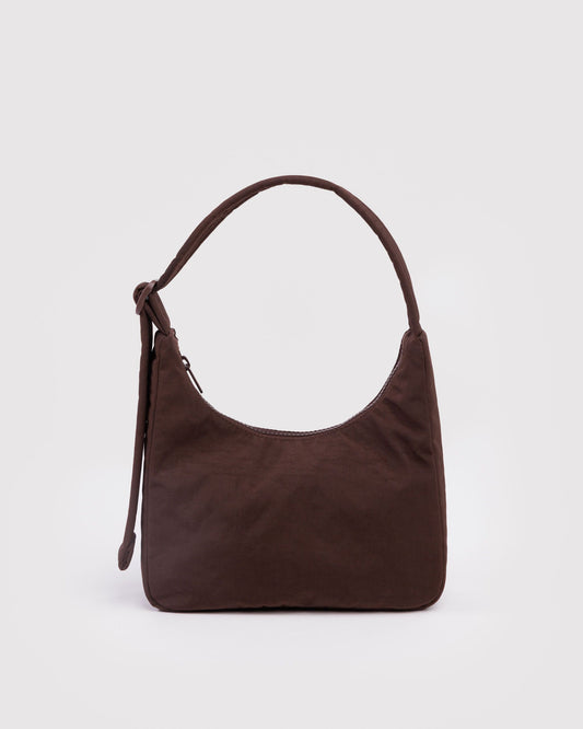 Mini Nylon Shoulder Bag  Coffee | Baggu New