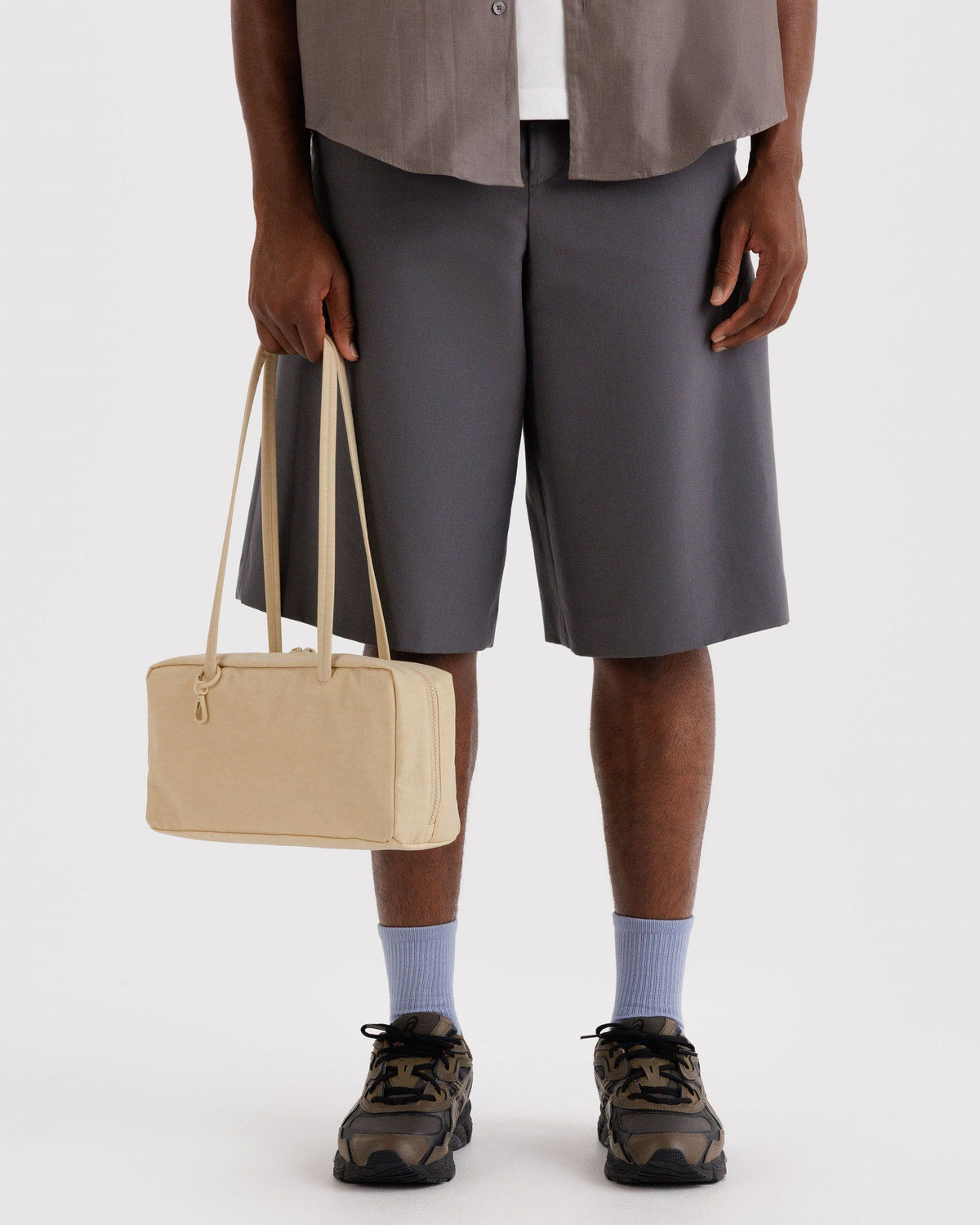 Nylon Bowler Bag Custard | Baggu Latest