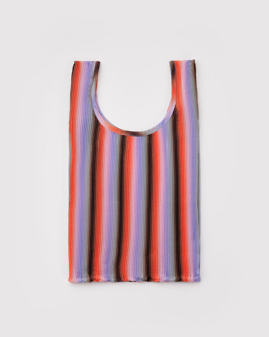 Pleated Baggu Gradient Stripe Poppy & Lilac | Baggu Featured
