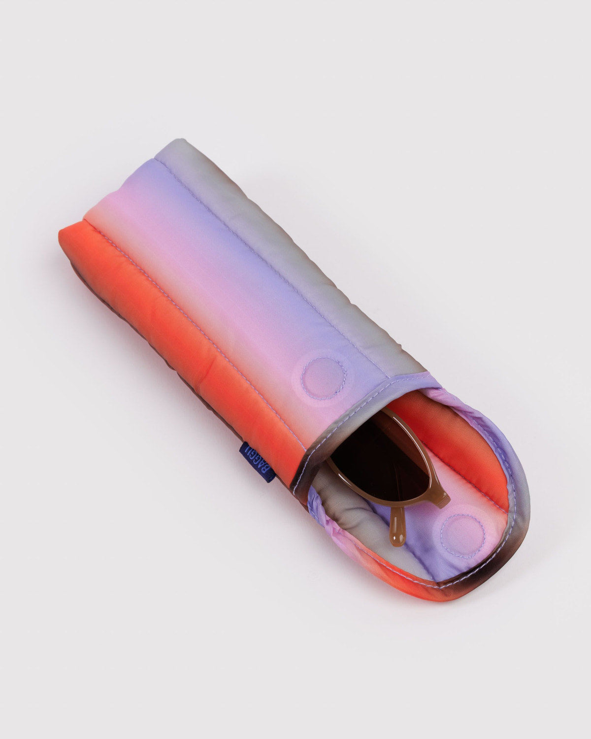 Puffy Glasses Sleeve Gradient Stripe Poppy & Lilac | Baggu Special Offer