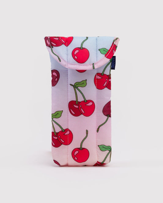 Puffy Glasses Sleeve Cherries | Baggu Quality