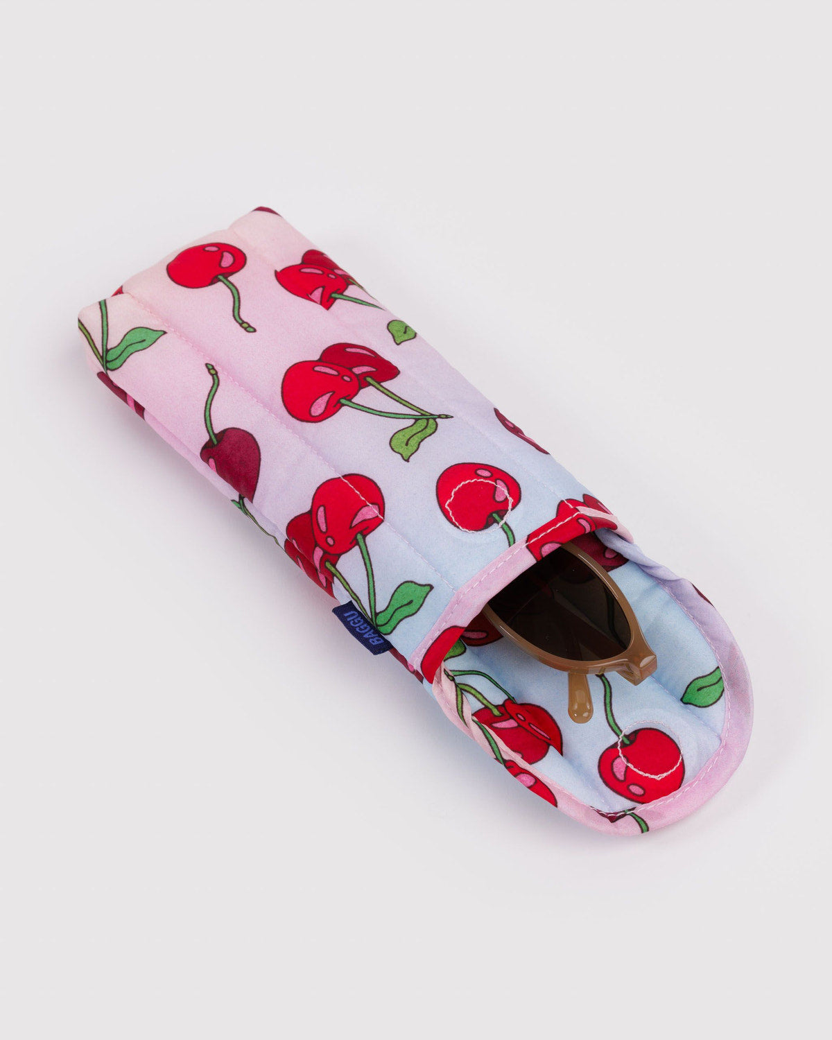 Puffy Glasses Sleeve Cherries | Baggu Quality