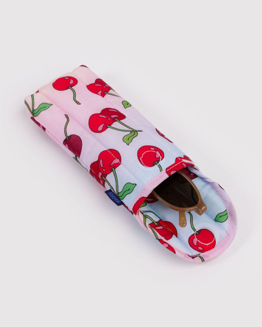 Puffy Glasses Sleeve Cherries | Baggu Quality