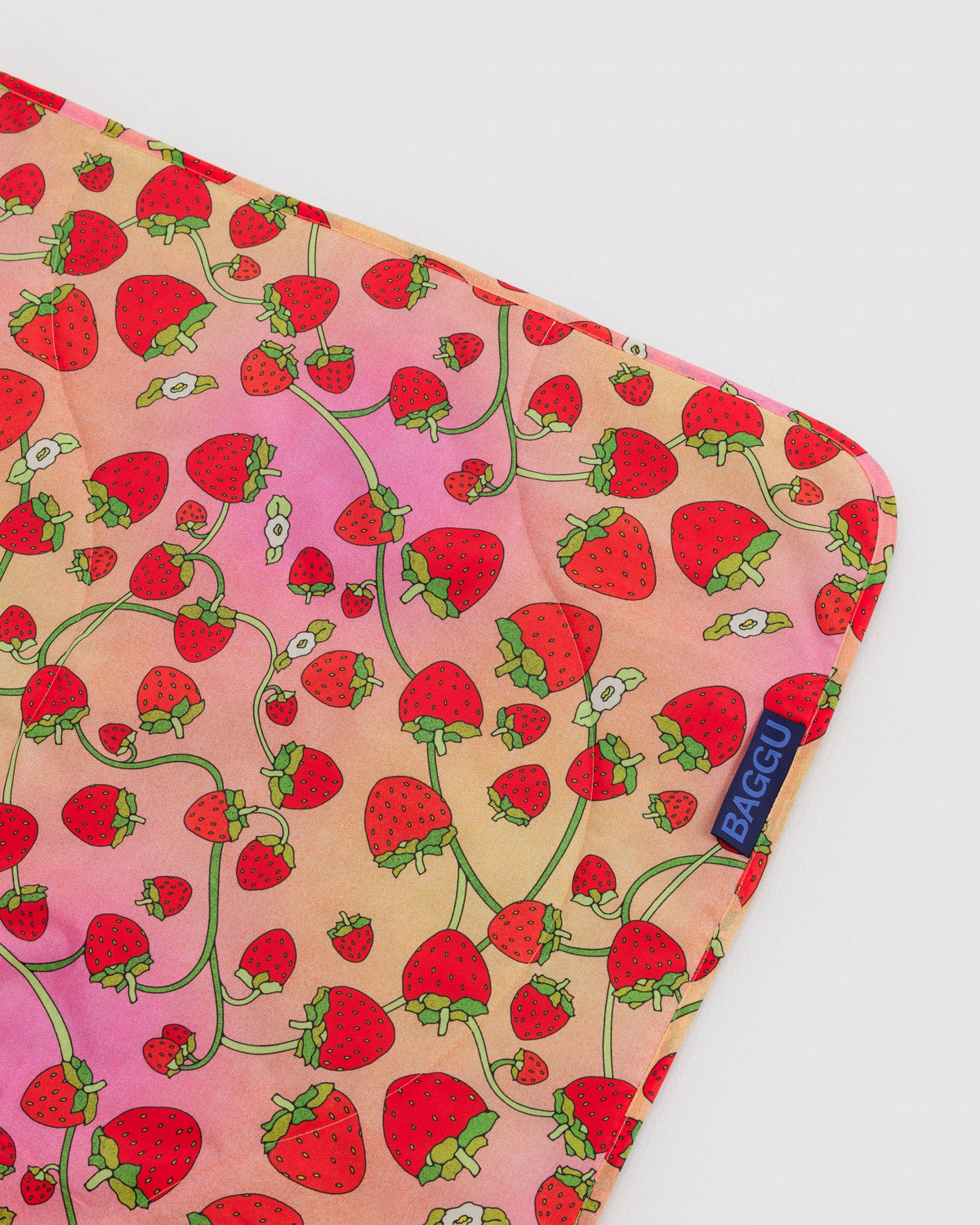 Puffy Picnic Blanket Strawberry Blossom | Baggu Featured