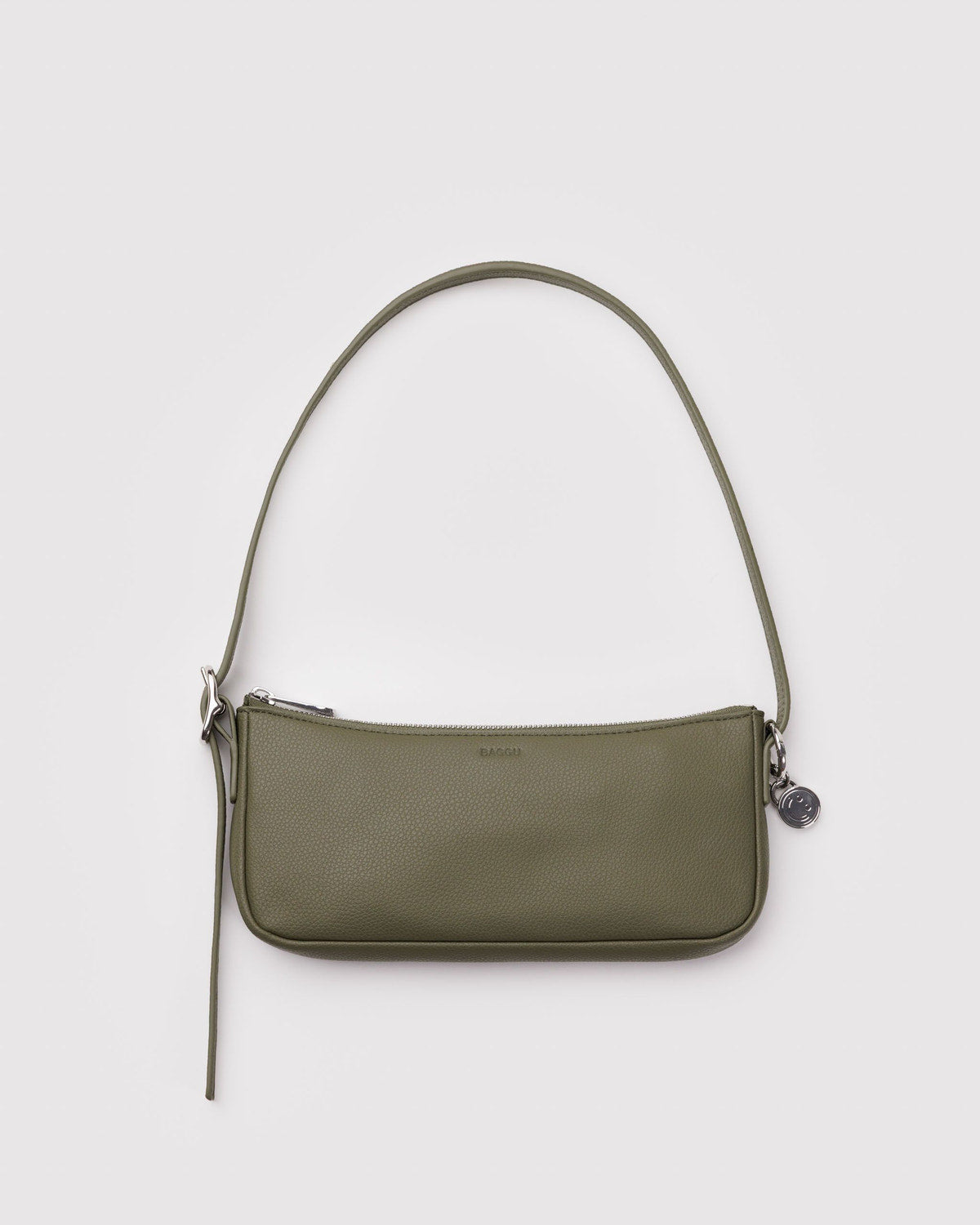 Recycled Leather Pochette Loden | Baggu Best Seller