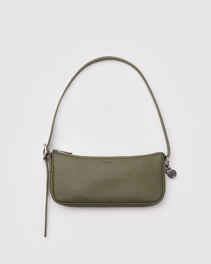 Recycled Leather Pochette Loden | Baggu Best Seller