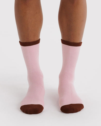 Ribbed Sock Blush Mix | Baggu Value