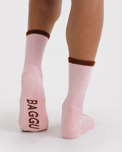 Ribbed Sock Blush Mix | Baggu Value
