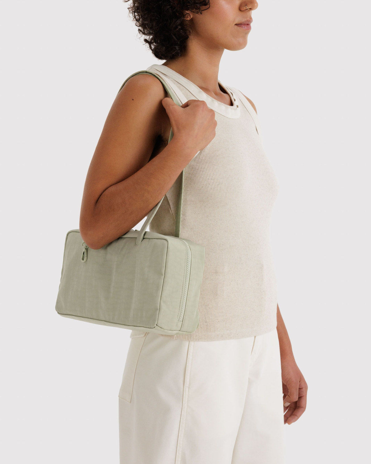 Nylon Bowler Bag Celadon | Baggu Premium