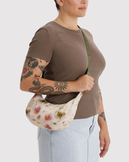 Small Nylon Crescent Bag Abstract Floral | Baggu Customer Favorite