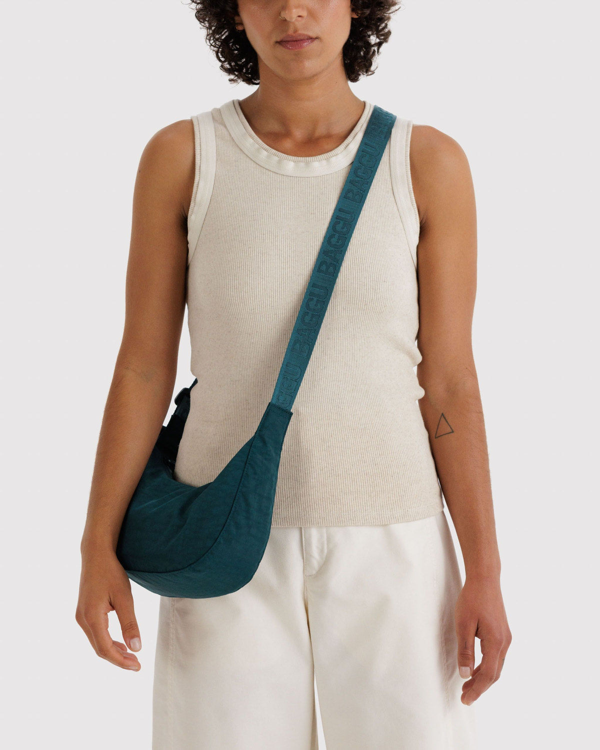 Small Nylon Crescent Bag Deep Sea | Baggu Special Offer