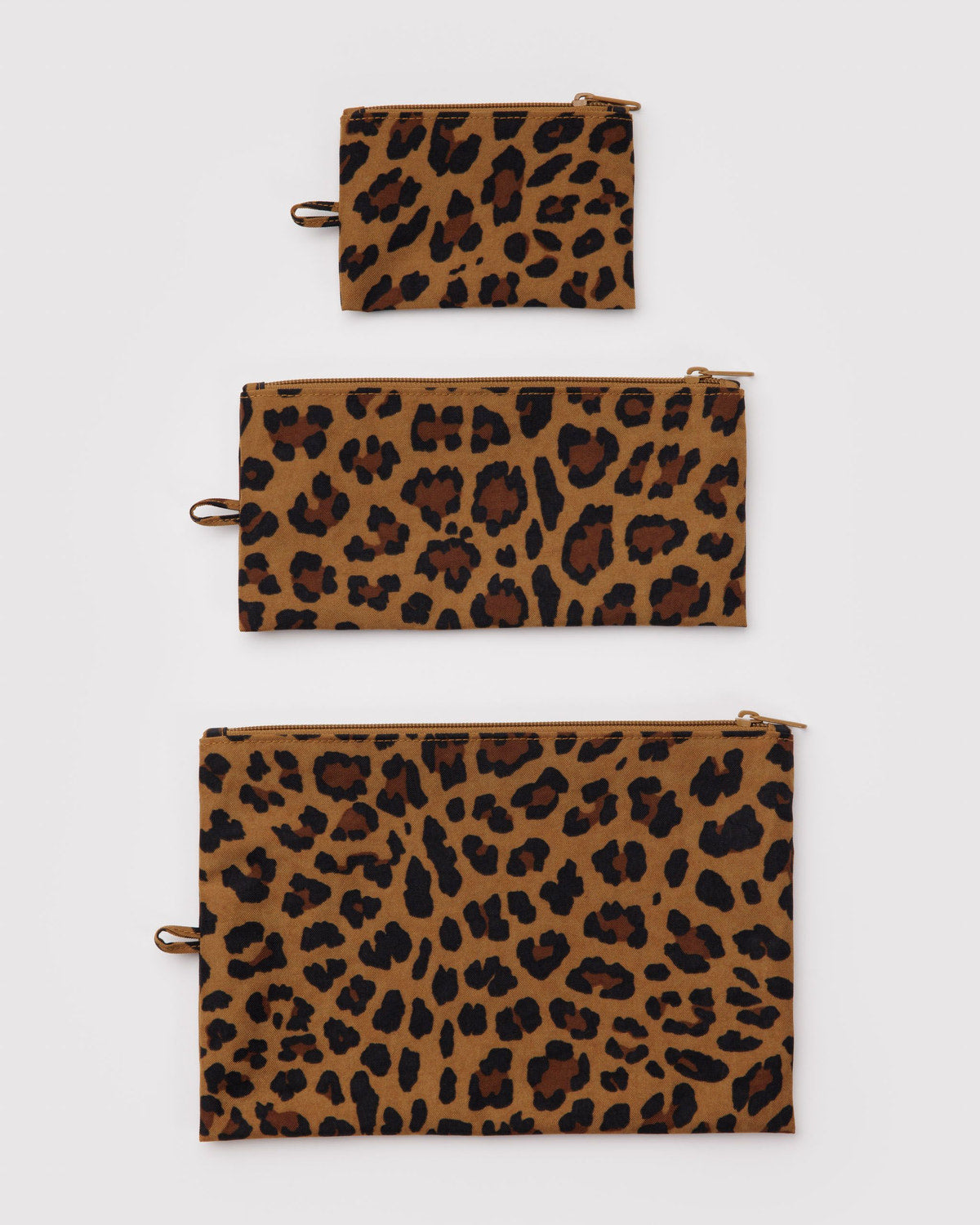 Flat Pouch Set Leopard | Baggu Classic
